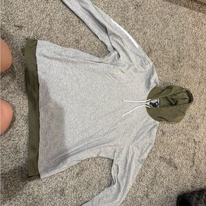 adidas Gray and Olive Men's Hoodie